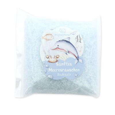 Bath salt 120g in a cellophane bag "Sanftes Meeresrauschen", Cloud breeze 