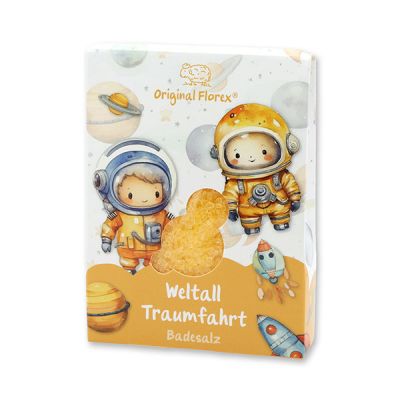 Bath salt 120g in a bag "Weltall Traumfahrt", Fruit dream 