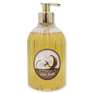 Liquid sheepmilk soap 500ml in a dispenser, Coconut-Vanilla 