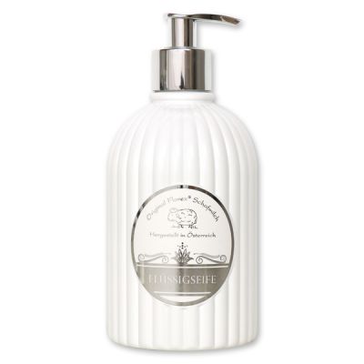 Liquid sheep milk soap 500ml in a dispenser luxus edition white, Classic 