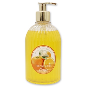 Liquid sheepmilk soap 500ml in a dispenser, Orange 