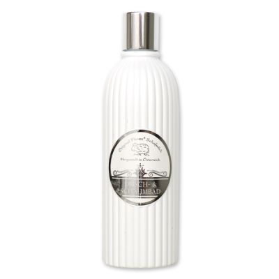 Dusch- & Schaumbad mit biologischer Schafmilch 330ml in der Flasche Luxusedition weiß, Classic 
