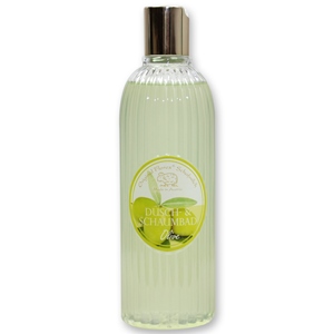 Shower- & foam bath with organic sheep milk 330ml in the bottle, Olive 