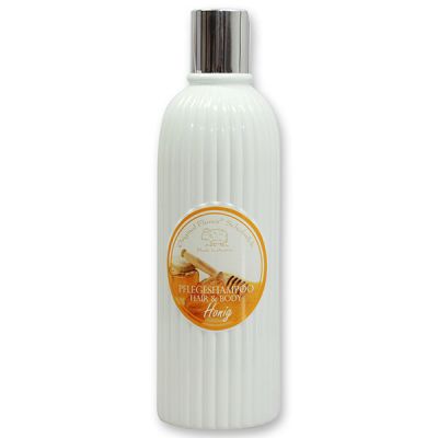 Shampoo hair&body with organic sheep milk 330ml in the bottle, Honey 