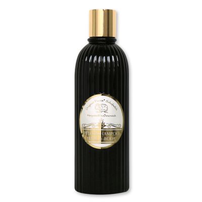 Pflegeshampoo Hair&Body mit biologischer Schafmilch 330ml Luxusedition schwarz, Classic 