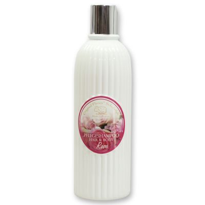 Shampoo hair&body with organic sheep milk 330ml in the bottle, Rose Diana 