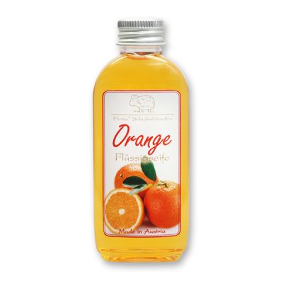 Flüssigseife mit biologischer Schafmilch 75ml modern, Orange 