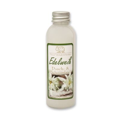 Shower- & foam bath with organic sheep milk 75ml, Edelweiss 