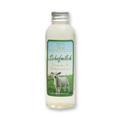 Shower- & foam bath with organic sheep milk 75ml, Classic 