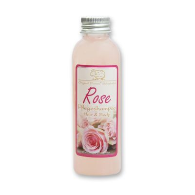 Shampoo hair&body with organic sheep milk 75ml, Rose 