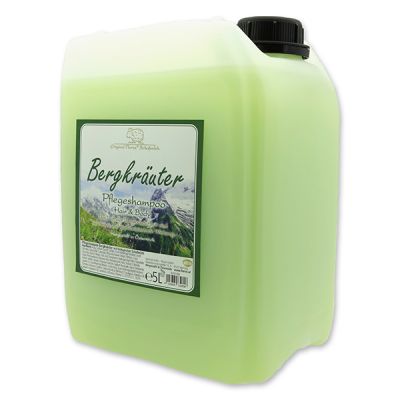 Pflegeshampoo Hair&Body mit biologischer Schafmilch Nachfüller 5L im Kanister, Bergkräuter 
