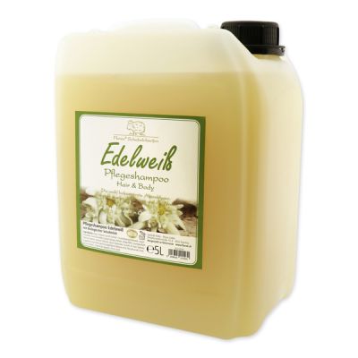 Shampoo hair&body with organic sheep milk refill 5L in a canister, Edelweiss 