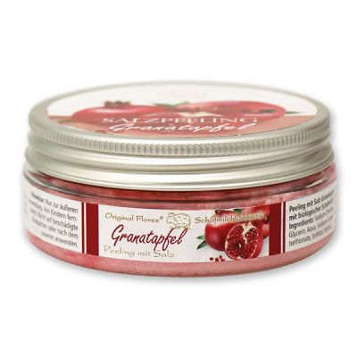 Salt peeling with organic sheep milk 200ml, Pomegranate 