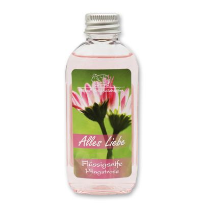 Liquid sheep milk soap 75ml "Alles Liebe", Peony 