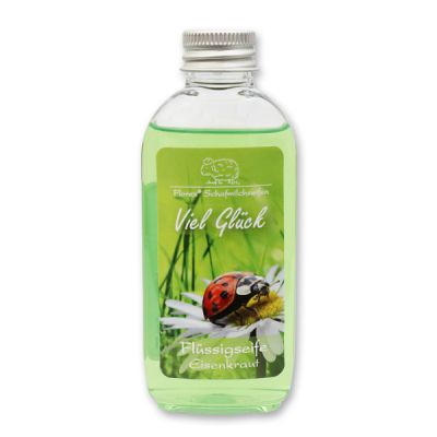 Liquid sheep milk soap 75ml "Viel Glück", Verbena 