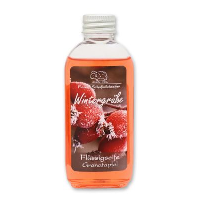 Liquid sheep milk soap 75ml "Wintergrüße", Pomegranate 