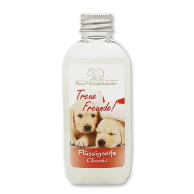 Liquid sheep milk soap 75ml "Treue Freunde", Classic 