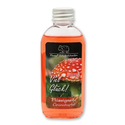 Liquid sheep milk soap 75ml "Viel Glück", Pomegranate 