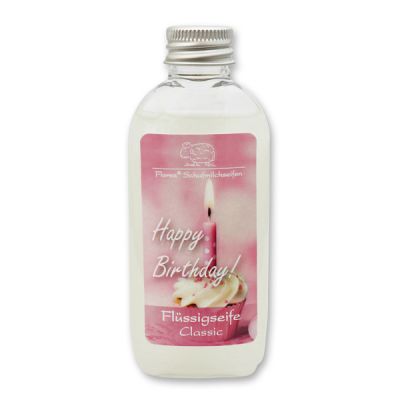 Flüssigseife mit Schafmilch 75ml "Happy Birthday", Classic 