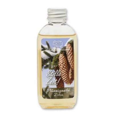 Liquid sheep milk soap 75ml "Stille Zeit", Swiss pine 