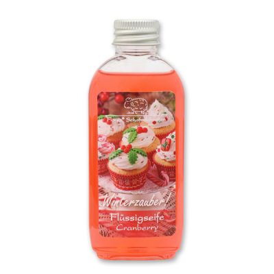 Flüssigseife mit Schafmilch 75ml "Winterzauber", Cranberry 