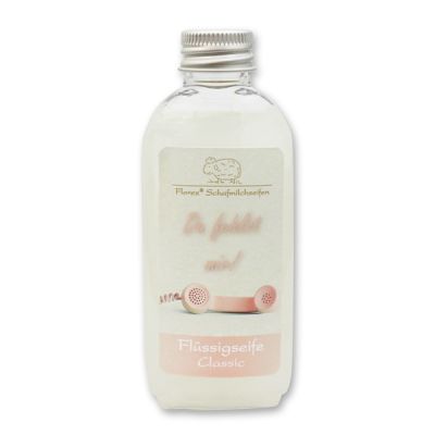 Liquid sheep milk soap 75ml "Du fehlst mir", Classic 