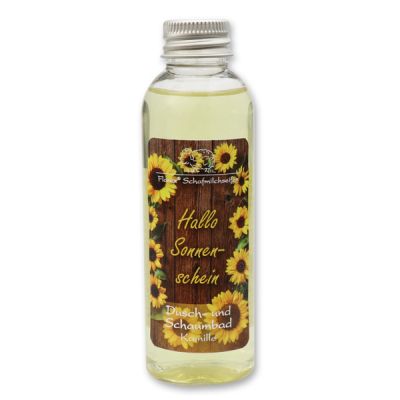 Shower- and foam bath with sheep milk 75ml "Hallo Sonnenschein", Chamomile 