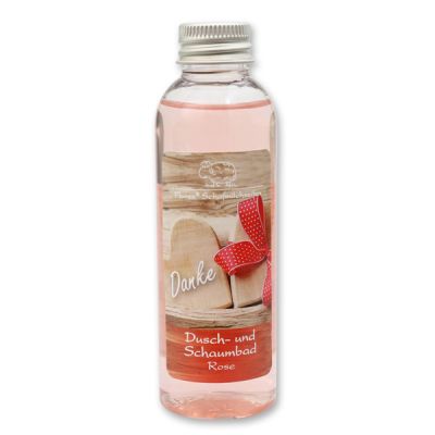 Dusch- und Schaumbad mit Schafmilch 75ml "Danke", Rose 