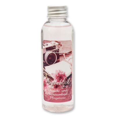 Shower- and foam bath with sheep milk 75ml "Augenblick", Peony 
