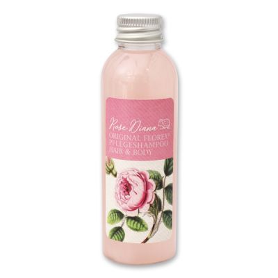 Shampoo hair&body with organic sheep milk 75ml, Rose Diana 