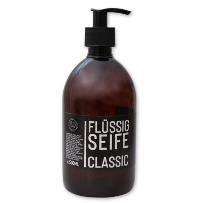 Echte flüssige Pflanzenölseife 500ml "Black Edition", Classic 