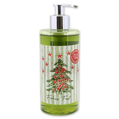 Liquid sheep milk soap 400ml in a dispenser "Colourful Holidays motif 10", Verbena 