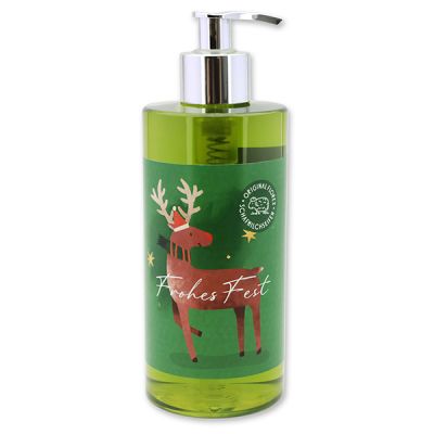 Liquid sheep milk soap 400ml in a dispenser "Colourful Holidays motif 14", Verbena 