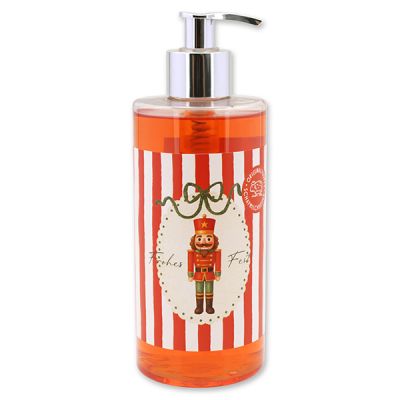 Liquid sheep milk soap 400ml in a dispenser "Colourful Holidays motif 15", Pomegranate 