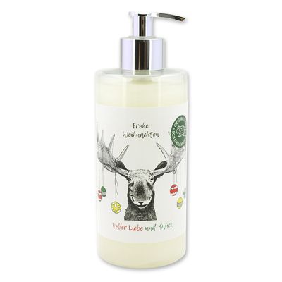 Liquid sheep milk soap 400ml in a dispenser "Colourful Holidays motif  7", Classic 