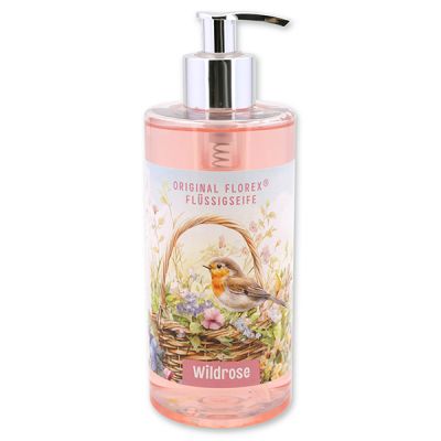 Flüssigseife mit biologischer Schafmilch 400ml "Naturzauber Motiv 11", Wildrose 