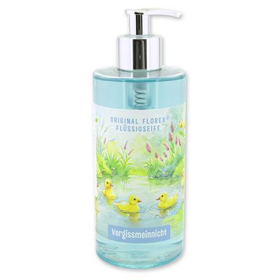 Flüssigseife mit biologischer Schafmilch 400ml "Naturzauber Motiv 12", Vergissmeinnicht 