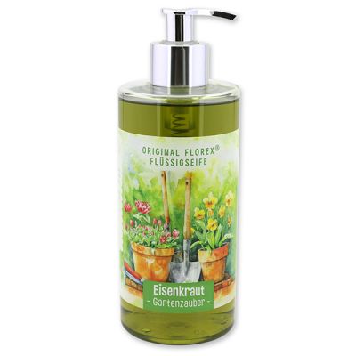 Flüssigseife mit biologischer Schafmilch 400ml "Gartenzauber Motiv 2", Eisenkraut 