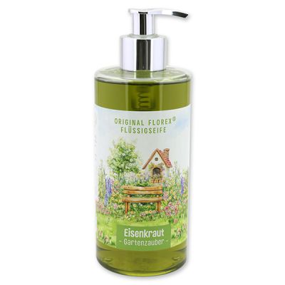 Flüssigseife mit biologischer Schafmilch 400ml "Gartenzauber Motiv 3", Eisenkraut 