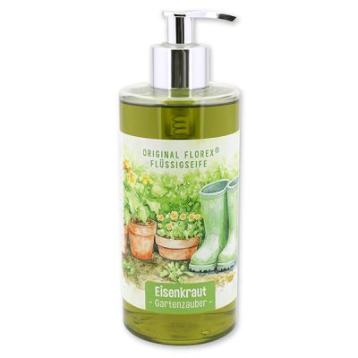 Flüssigseife mit biologischer Schafmilch 400ml "Gartenzauber Motiv 8", Eisenkraut 