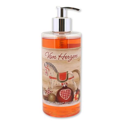 Liquid sheep milk soap 400ml in a dispenser "Von Herzen", Pomegranate 