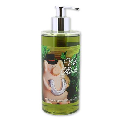 Liquid sheep milk soap 400ml in a dispenser "Viel Glück", Verbena 
