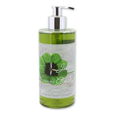 Liquid sheep milk soap 400ml in a dispenser "Neues Jahr Neues Glück", Verbena 