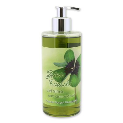 Liquid sheep milk soap 400ml in a dispenser "Guten Rutsch! Viel Glück und Gesundheit", Verbena 