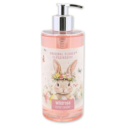 Flüssigseife mit biologischer Schafmilch 400ml "Osterzauber Motiv 9", Wildrose 