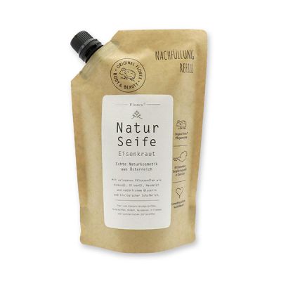 Real liquid natural soap with sheep milk 500ml in a refill-bag, Verbena 