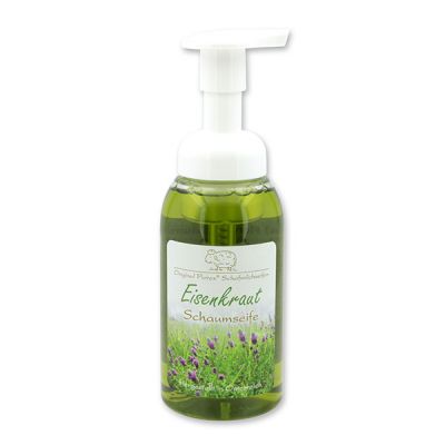 Schaumseife mit biologischer Schafmilch 300ml im Spender, Eisenkraut 