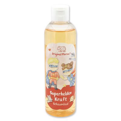 Foam bath with organic sheep milk 250ml in a bottle "Superhelden Kraft", Berry dream 