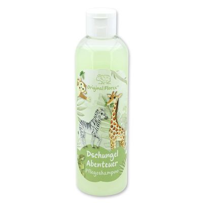 Care shampoo with organic sheep milk 250ml in a bottle "Dschungel Abenteuer", Magic land 