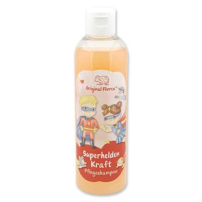 Care shampoo with organic sheep milk 250ml in a bottle "Superhelden Kraft", Berry dream 